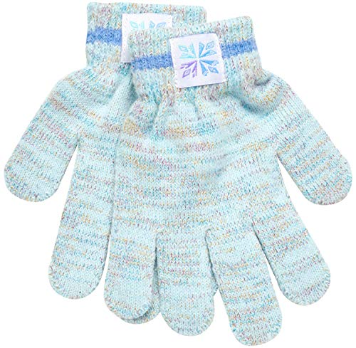 Disney Frozen Girls 4 Pack Gloves or Mittens (Toddler/Little Girls), Size Age 4-7, Frozen Gloves White/Purple3