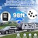 B-Qtech Tire Pressure Monitoring System TPMS w/8 Sensors Real Time Monitor Pressure/Temperature Alert Smart Monitoring for Car/Truck/RV/Trailer/Camper(0-108 PSI)