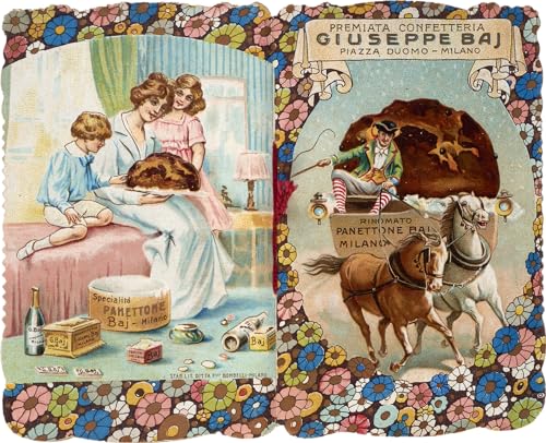 BAJ 1768 – Panettone Baj mit drei Schokoladen (Milch, Fondant und Weiß) – in Blechdose mit historischem Heft