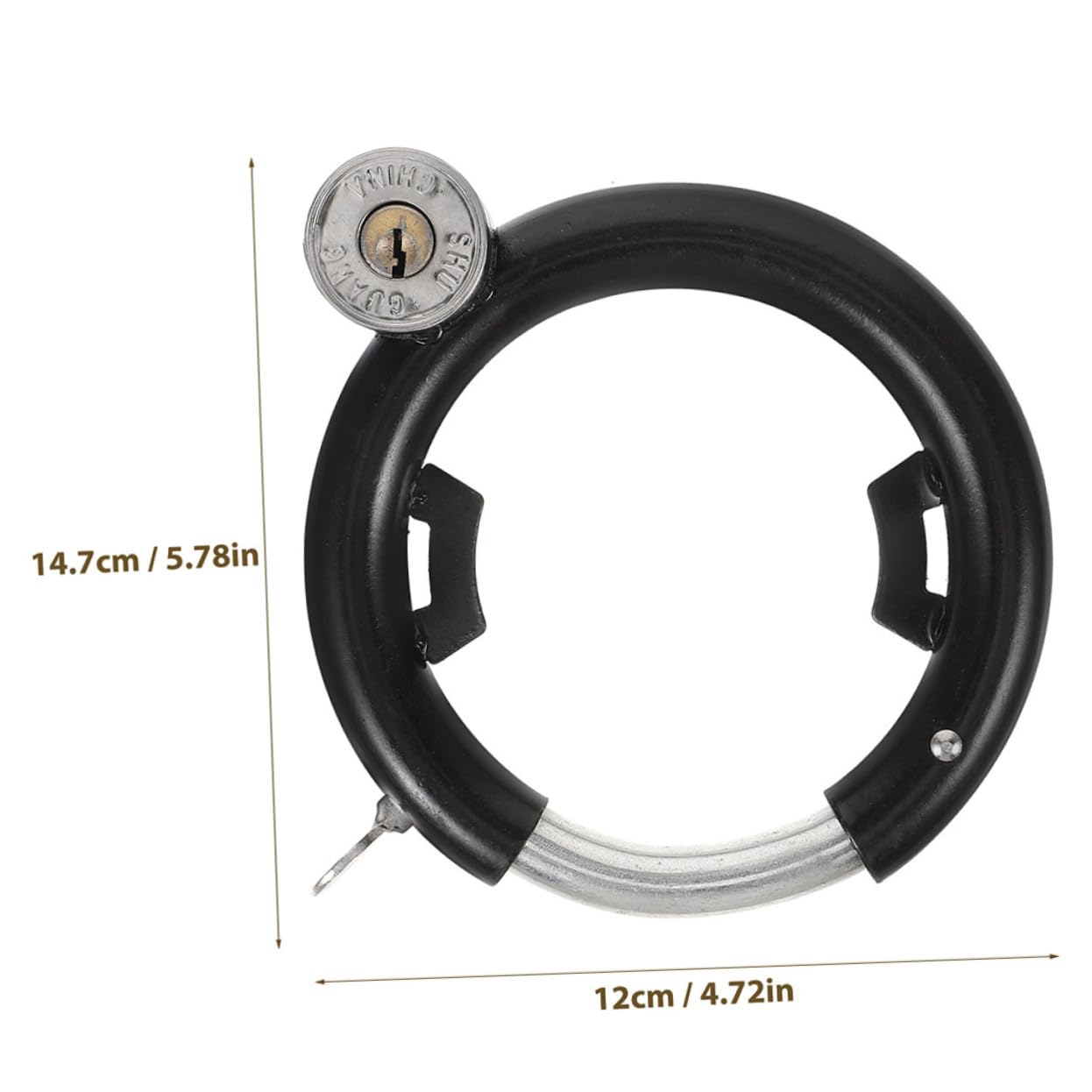 3 Juegos de Candados de Seguridad para Bicicleta en Acero Inoxidable Negro, Resistentes al Desgaste y Antirrayas, para Bicicleta de Carretera