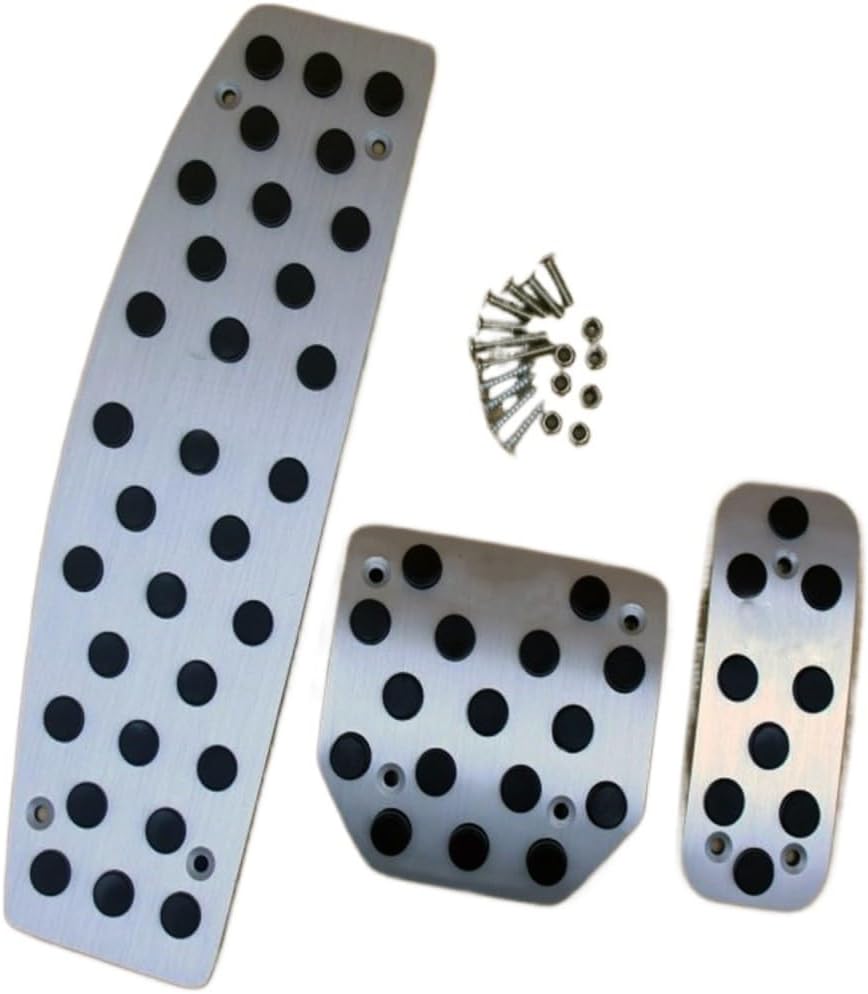 Accessories Aluminium Alloy Foot Rest Fuel Brake AT Pedals Pads Compatible With Land Rover LR3 LR4 Sport Compatible With Discovery 3 4 WITH