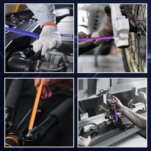 Image of 18 Pcs Hex Key Allen Wrench Set Long Ball End Allen Key & Torx TRX Star Coloured Wrench Set T10-T50 Hex Key Allen Wrench Set 1.5-10mm for Bicycle Repair, Household DIY