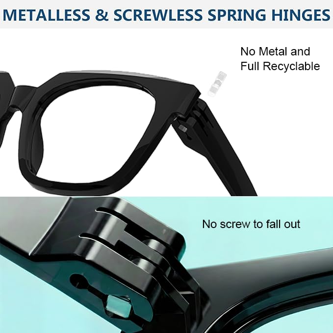 Image of Eyekepper Square Reading Glasses 0.50, Readers for Women, 6 Pack Oversized