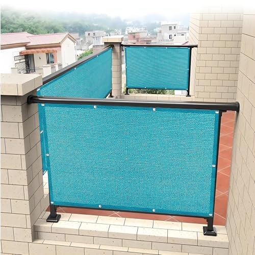 Brise vue balcon opaque bleu ciel pour stopper les regards - 2