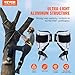 VEVOR Tree Climbing Spikes, 1 Pair Aluminum Climbing Spurs, 350lbs Load Capacity Tree Climbing Gear with Straps and Spike Protectors, Arborist Equipment for Climbers, Hunting, Fruit Picking, White