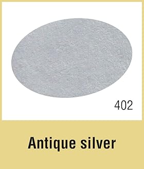 TRG the One Easy Dye for Leather and Canvas, Metallic Colors (402 - Antique Silver)