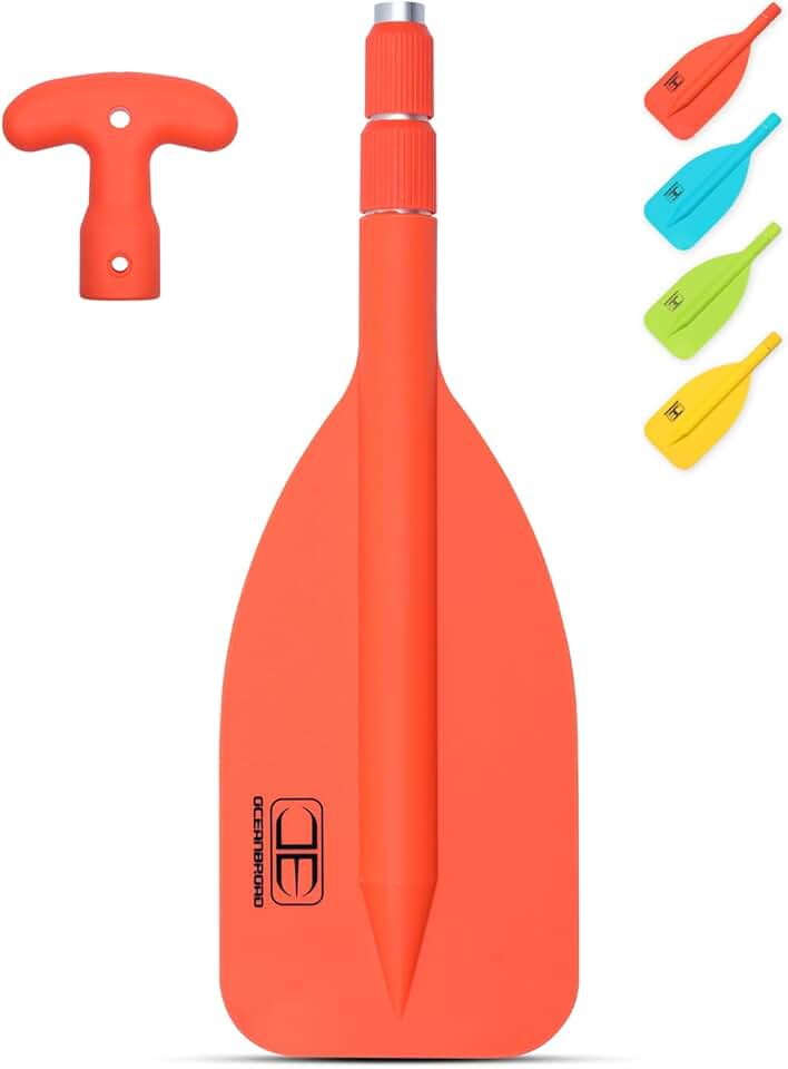 Telescoping emergency paddle for kayaking