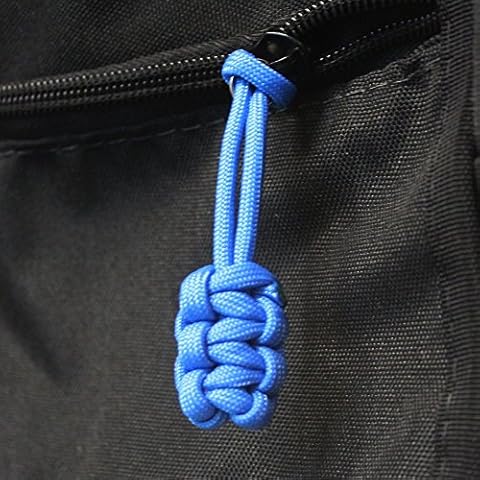 Bartact Paracord Zipper Pull Cosmos Blue Set of 5 Cover
