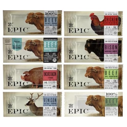 Epic EPIC Bars 100% Animal-Based Whole Protein, Sampler Assorted Variety Pack (10 Pack) In Sanisco Packaging 10 Count (Pack of 1)