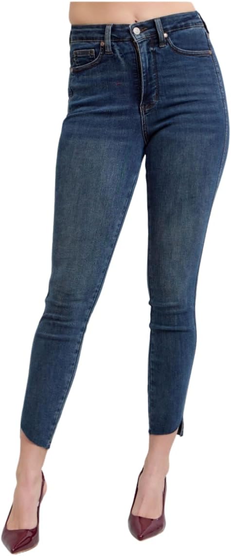 Judy Blue High Rise Tummy Control Step Hem Skinny Jeans