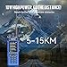 Radtel RT-950 PRO Ham Radio GPS/APRS, 10W Walkie Talkie Long Range Handheld Two Way Radio, SW/MW/LW RX, Bluetooth APP Programming, NOAA, Spectrum Analyzer,Blue(with Programming Cable)