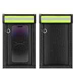 2 Pack Faraday Bags for Phones & Car Keys, Cell Phone Signal Blocking Pouch, Anti-Tracking Anti-Theft EMP Bag, Fireproof & Waterproof Faraday Key Fob Protector with Reflective Strip