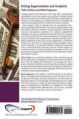 Pricing: Segmentation And Analytics (Marketing Strategy Collection) #TOP1