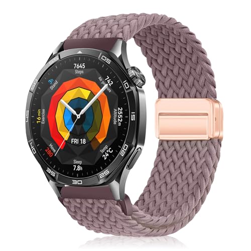 [YealRed] �o���h 22mm For Huawei Watch GT Runner 2 /GT6 Pro/GT6/GT5 Pro/GT5/GT4/GT3(46mm) �����p�X�g���b�v �e���i�C������ �ւ��x���g �ґg�X�g���b�v ���C�o�b�N�� ���� 