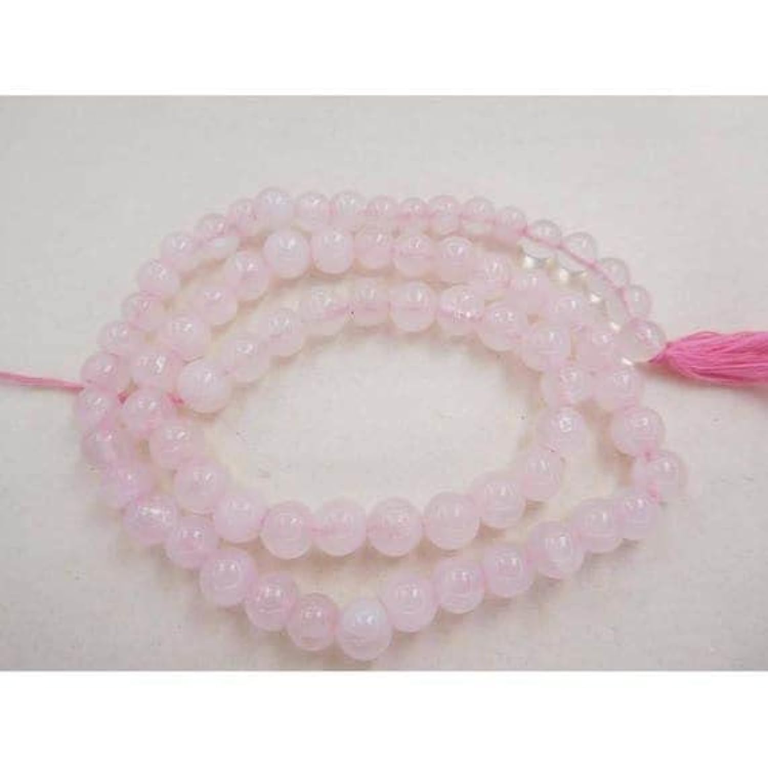 Quartz rose naturel LKBEADS perles rondes 5-6mm fil 13" pierre fine loisirs créatifs