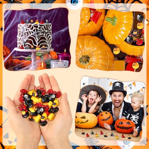 GGSTDDUP 40 Pcs Halloween Mini Resin Ducks, Tiny Halloween Ducks - image 5