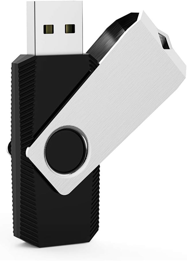 Aiibe 64 GB Flash Drive, USB Stick Thumb Drive Memory Stick USB 2.0 Black