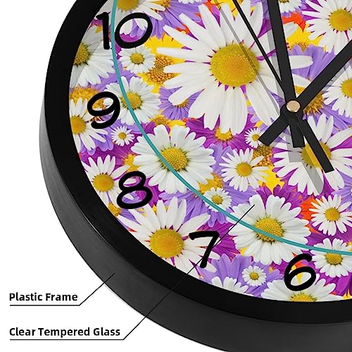 Horloge murale silencieuse ronde à aiguilles fluides à quartz - 4