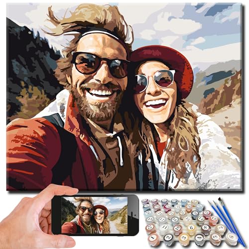 Kidstique Customize Your Personalized DIY Paint-by-Numbers kit Using a Photo of Your Choice. Great...