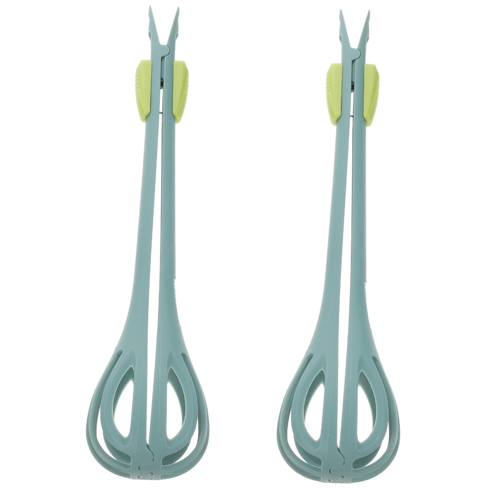 GRIRIW 2pcs Nylon Eggbeater and Food Tongs Versatile Kitchen Tool for Mixing and Serving Eggs Ergonomic Design Easy to Clean Selection