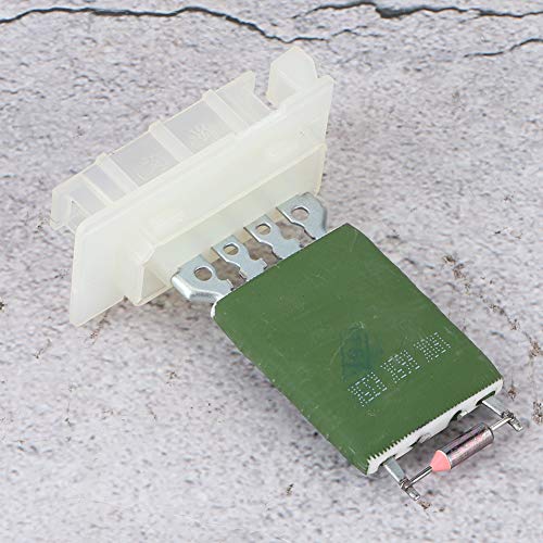 Image of Qiilu Mini R56 Blower Resistor, Heater Blower Motor Fan Resistor, 64111499121, Green, Push Button Actuator, Automatic