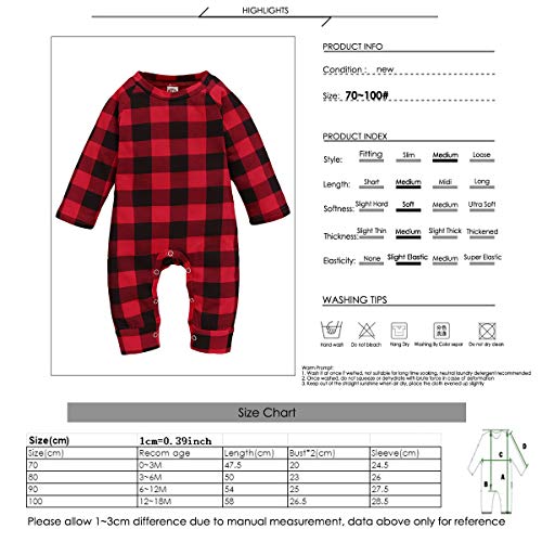 Hinzonek Neonato Pigiama Tuta Pagliaccetto di