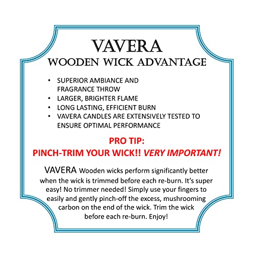 Vavera Fraser Fir Long Burning Wooden Wick Natural Soy Luxury Pine Scented Candles (14Oz Matte White Jar). Our Captivating Proprietary Blend. Hand-Crafted In The Usa In Small Batches. #TOP4