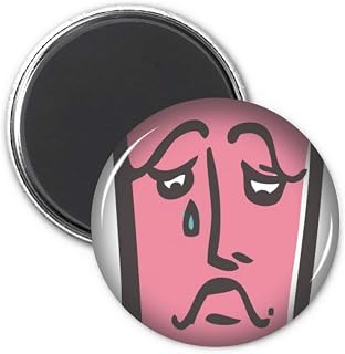 Sad Abstract Face Sketch Happy Refrigerator Magnet Sticker Decoration Badge Gift