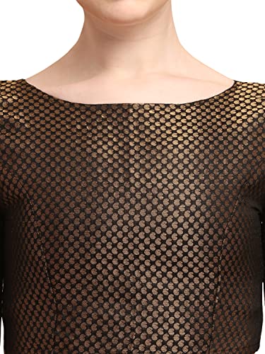 Image of OOMPH! Women's Art Silk Solid Half Sleeve Fitted Blouse Pack of 1