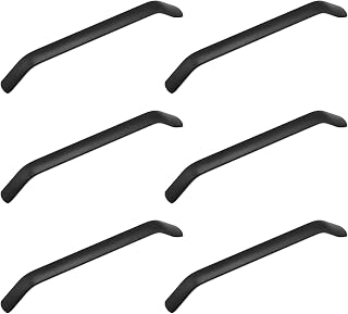 Morobor Modern Arch Cabinet Handles, 6pcs Aluminum Alloy Solid Drawer Pulls 6.3"/160mm Center to Center Cabinet Bow Pull Curved Arched Cabinet Handles