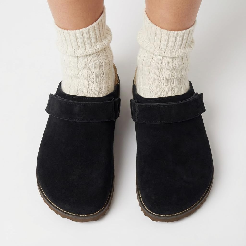 CUSHIONAIRE Boulder Genuine Leather Clogs for Women, Adjustable Swivel Back Strap Slip On Womens Shoes with Memory Foam Footbed - Image 2