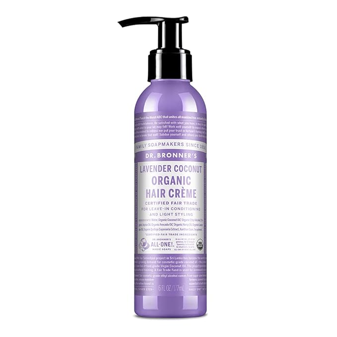 Dr. Bronner's Organic Hair Crème (Lavender Coconut, 6