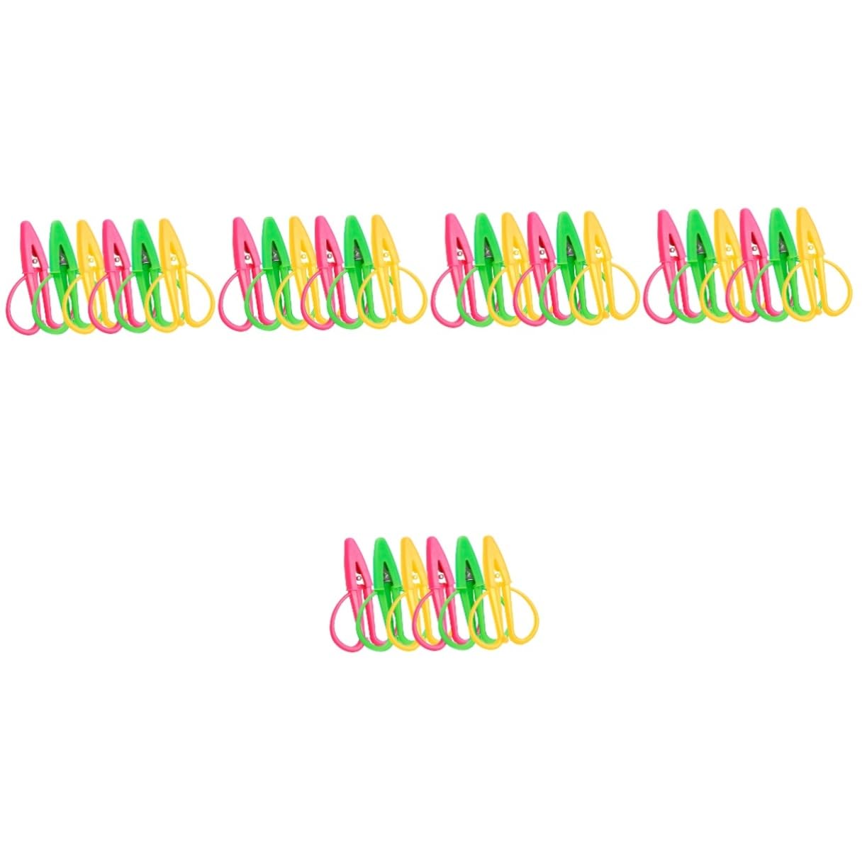 EXCEART 30pièces Mini Ciseaux Inoxydable Avec Couvercle Ciseaux De Couture Portables Pour Tissu Broderie Et Couture
