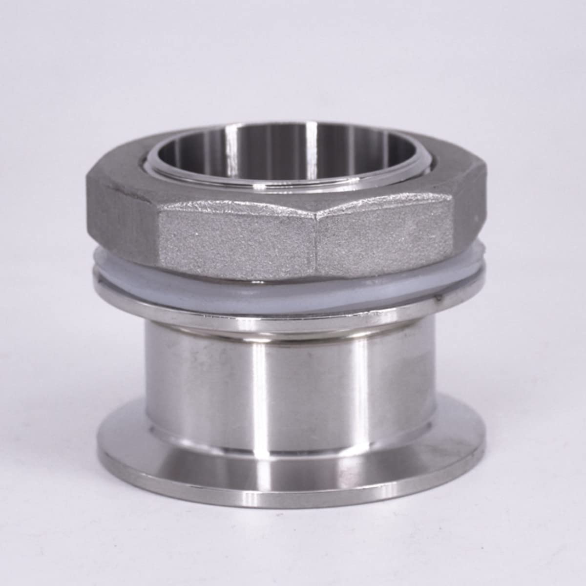 Doble Ferrule 1.5 "2" Tri Clamp 1-1/4 "1-1/2" BSP Tipón Sanitario Masculino Que acelera el Tanque de Agua de la Cabeza de los bultos 304 Acero Inoxidable Homebrew estricto