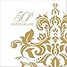 Creative Converting 36 Count 3 Ply 50th Anniversary Beverage Napkins, Golden
