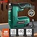 Hi-Spec 4V Cordless USB Staple Gun. Rechargeable Electric Compact Stapler & Brad Nailer Gun. Includes 2500pc Flat Crown Staples and Brad Nails Set for DIY, Crafts, Furniture and Carpentry