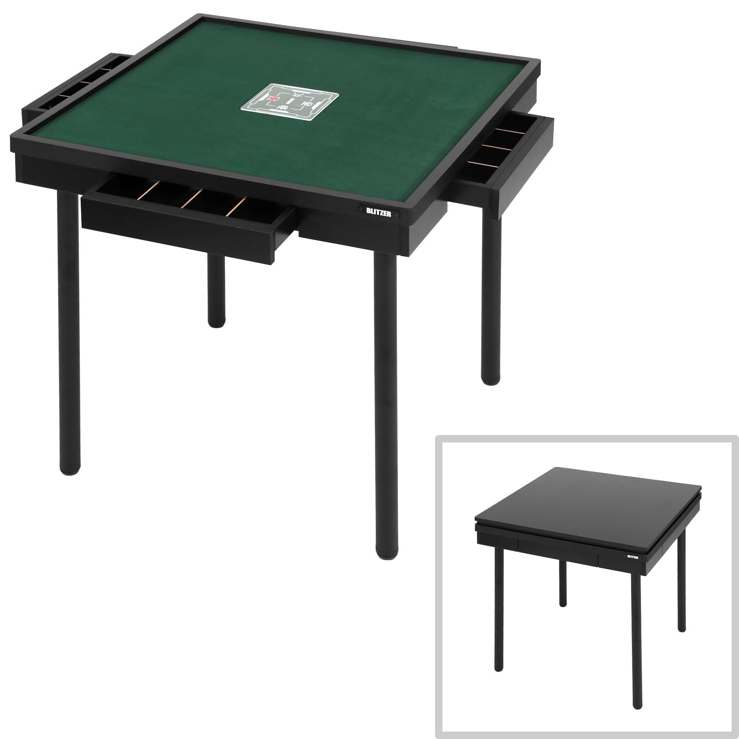 Amazon.co.jp: BLITZER(ブリッツァー) シークレット麻雀卓 BMJ35M-BK