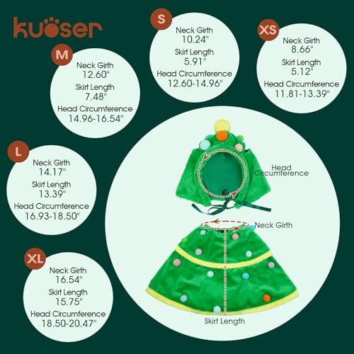 Disfraz de árbol de Navidad para perros tamaño mediano miniatura 2
