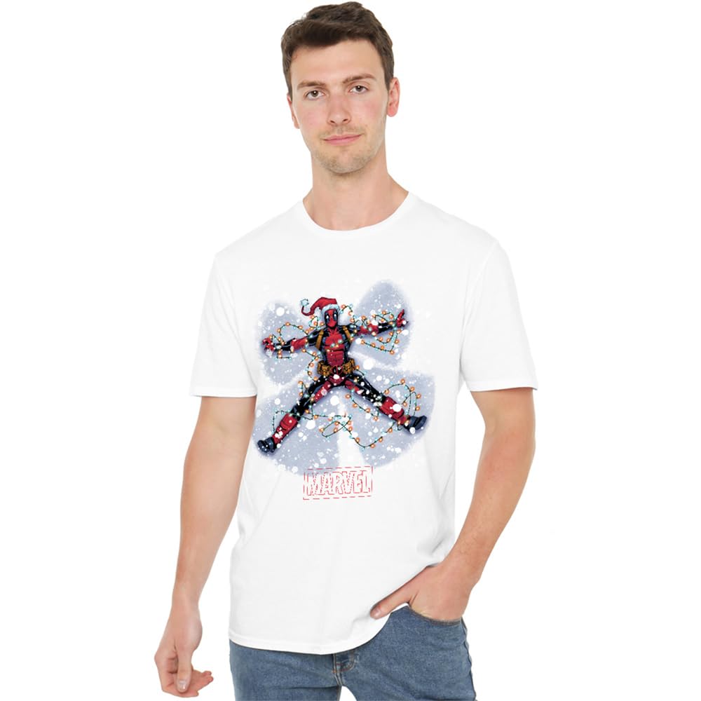 Deadpool T-Shirt - Licensed T-Shirt - 2XL - White - Cotton