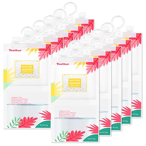 YEATHER 10 Pack Quick Absorbing Moisture Absorber Hanging Bags
