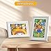2 Packs Kids Art Frame, 8.5x11 Artwork Picture Frames Changeable with Stand, Front Opening Picture Display Frames Holds 150, for Children Art Projects, Drawings, Schoolwork, Home and Office, White