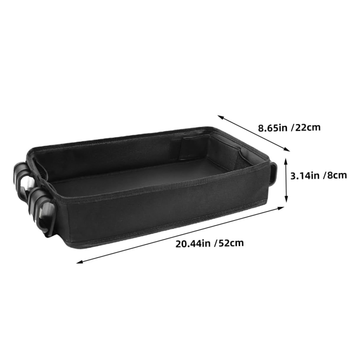 VANZACK Kinderwagen Snacktablett Mit Becherhalter Und Handyhalterung Zubehör Aus Robustem Canvas Leicht Zusammenklappbar Für Vielseitige Nutzung Reisen Und Ausflügen