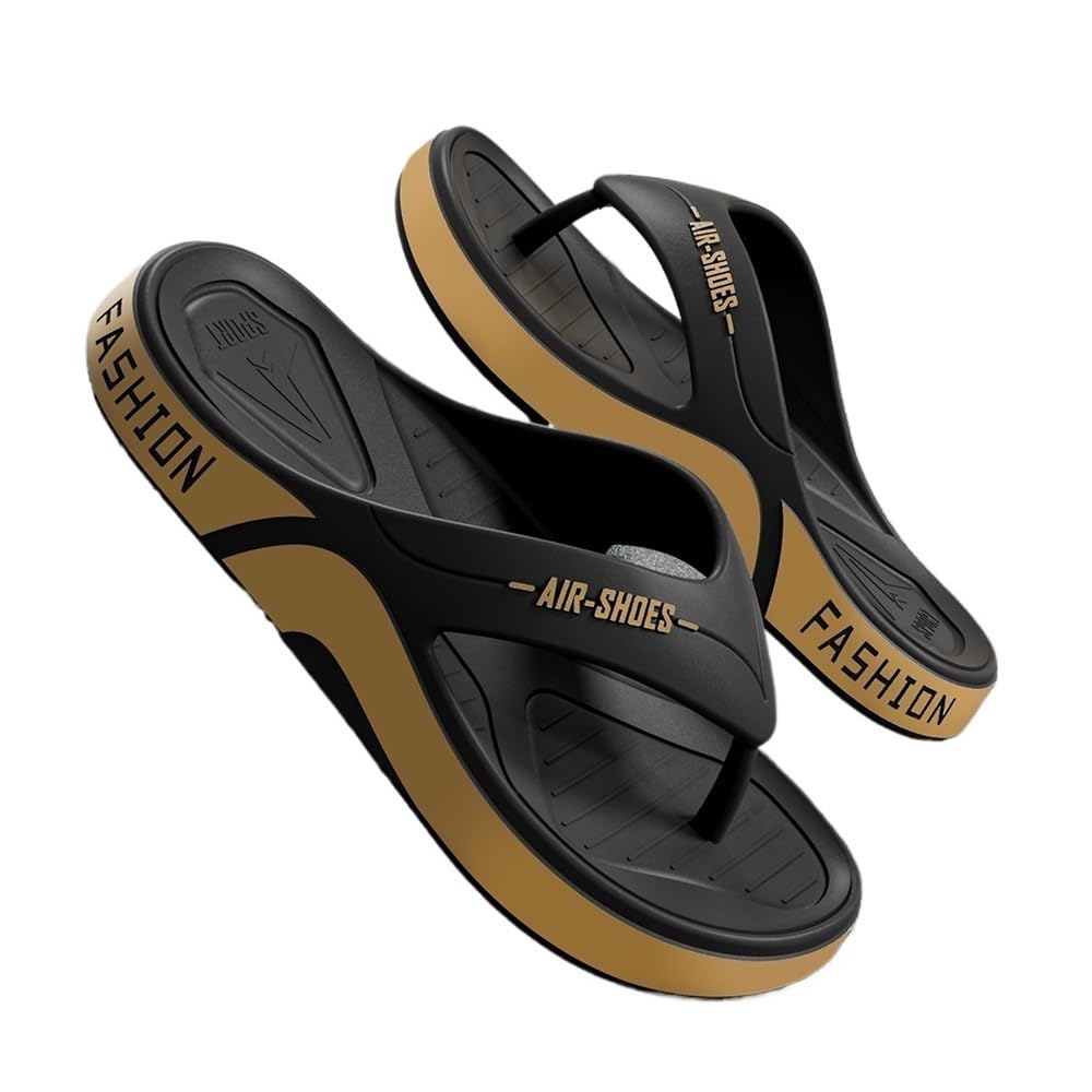 Tongs à semelle épaisse pour homme avec amorti optimal pour le sport
