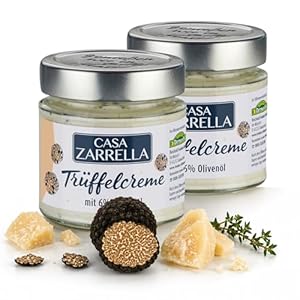 Casa Zarrella Trüffelcreme 170g – 2er Pack Mit Sommertrüffeln & Olivenöl – Cremig, Intensiv & Vielseitig – Ideal für Pasta, Gnocchi, Risotto & Brotaufstrich