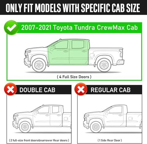 Estribo de acero para Toyota Tundra Crewmax 2007-2021 miniatura 2