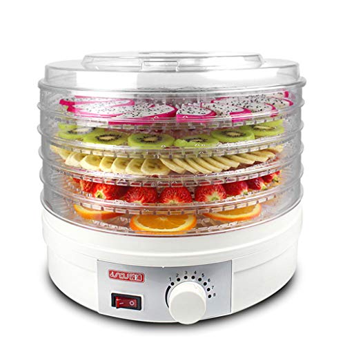 Food dryer WRJ@ Lebensmitteltrockner und Dörrgerät für Obst und Gemüse, 5 bewegliche Körbe, Temperatur von 35 ° C bis 70…