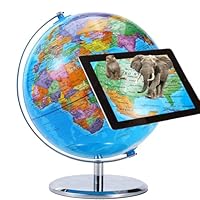 Magic Interactive Globe for Kids: Leapfrog into Geography with AR App! Explore 400+ Wonders & 1000+ Facts, Perfect STEM Learning Globes of Earth, Ideal Educational Gift for Children 4-10 Years