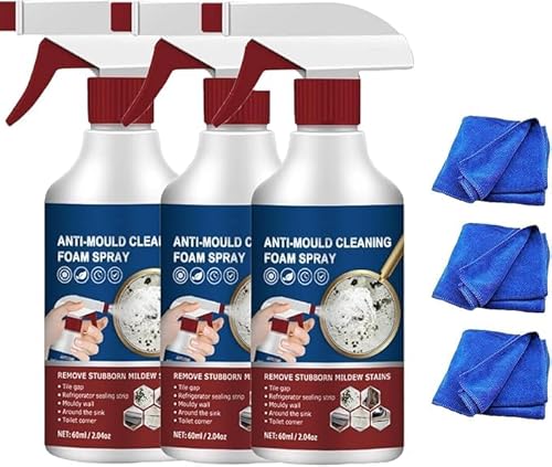 Jr 60ML̓Jr Xv[ Anti-Mould Cleaning Foam Spray tH[̓r 3in1 Ǘp̓r prA܁yE^Cpz ƒpN[i[  gpȒP (3)