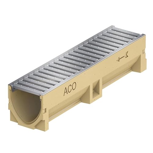 Preisvergleich Produktbild ACO Self® Euroline Entwässerungsrinne inkl. verzinktem Stegrost 50 cm (Länge)