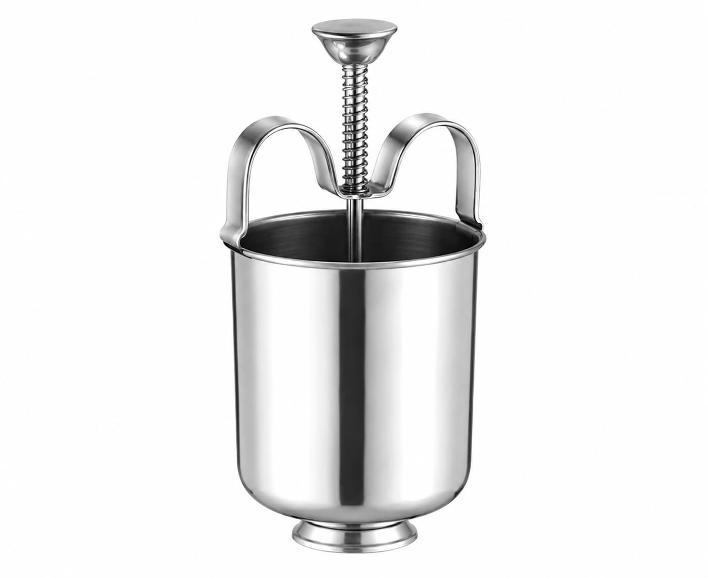 Stainless Steel Medu Vada Maker | Donut Maker Dispenser | Manual Vada Batter Dispenser with Spring Handle | Vada Maker for South Indian Snacks, Doughnut, Medu Vada, Dahi Vada | Easy Press Kitchen Tool-picture-37